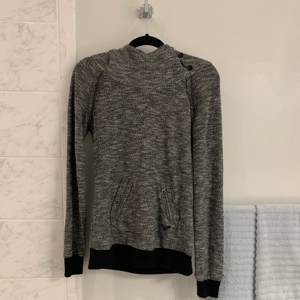 🔴LAST CHANCE! Grey/blue hooded sweater